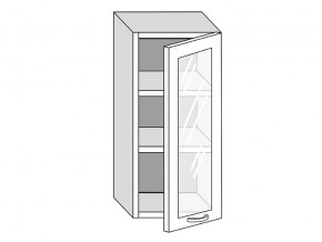 19.40.3 Шкаф настенный (h=913) на 400мм с 1-ой стекл. дверцей в Березниках - berezniki.magazin-mebel74.ru | фото