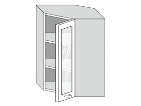 19.60.3у Шкаф настенный (h=913) угловой на 600мм со стекл. дверцей в Березниках - berezniki.magazin-mebel74.ru | фото