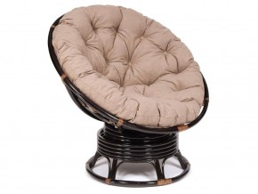 Кресло-качалка Papasan w 23/01 B с подушкой Antique brown, экошерсть Коричневый в Березниках - berezniki.magazin-mebel74.ru | фото