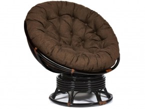 Кресло-качалка Papasan w 23/01 B с подушкой Antique brown, ткань Коричневый в Березниках - berezniki.magazin-mebel74.ru | фото