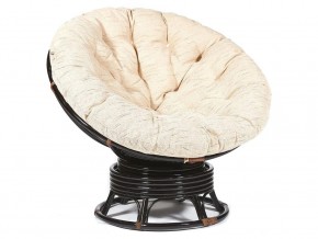 Кресло-качалка Papasan w 23/01 B с подушкой Antique brown, ткань Старт в Березниках - berezniki.magazin-mebel74.ru | фото