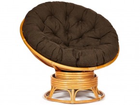 Кресло-качалка Papasan w 23/01 B с подушкой Honey, ткань Коричневый в Березниках - berezniki.magazin-mebel74.ru | фото