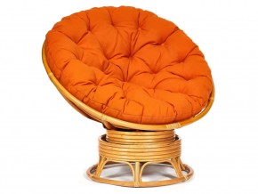 Кресло-качалка Papasan w 23/01 B с подушкой Honey, ткань Оранжевый в Березниках - berezniki.magazin-mebel74.ru | фото