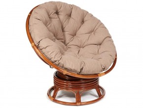 Кресло-качалка Papasan w 23/01 B с подушкой Pecan, экошерсть Коричневый в Березниках - berezniki.magazin-mebel74.ru | фото