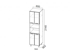 П600/2140 Пенал 600/2140 в Березниках - berezniki.magazin-mebel74.ru | фото