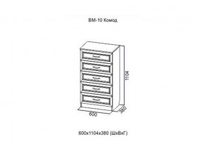 ВМ-10 Комод в Березниках - berezniki.magazin-mebel74.ru | фото